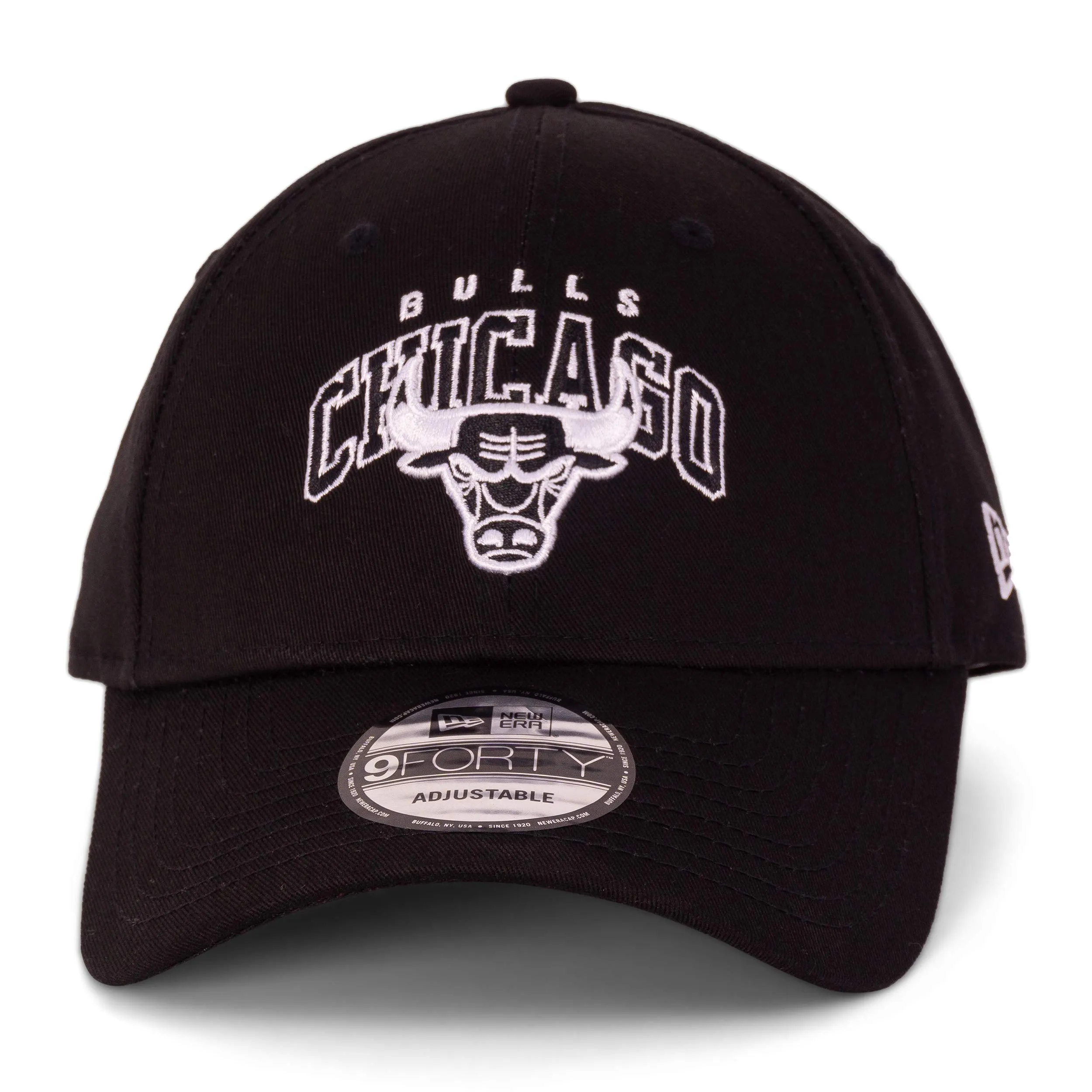 New Era 9Forty Chicago Bulls Berretto da baseball Nero Bianco Taglia unica - immagine 3