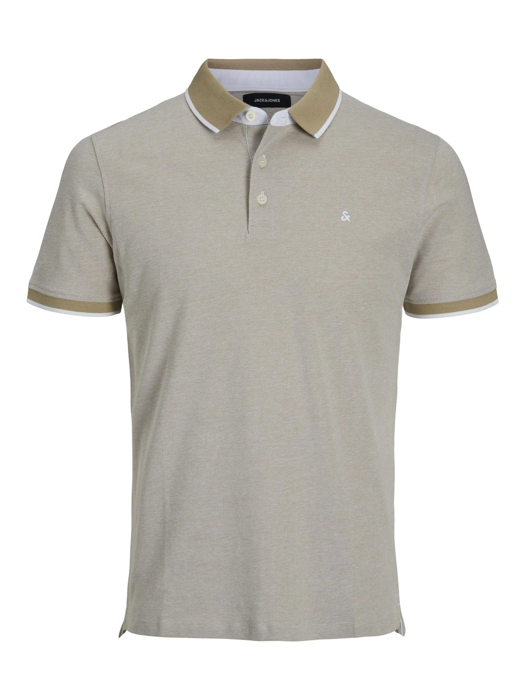 Jack & Jones Jjepaulos Polo SS Noos Maglietta, Beige, S - immagine 1