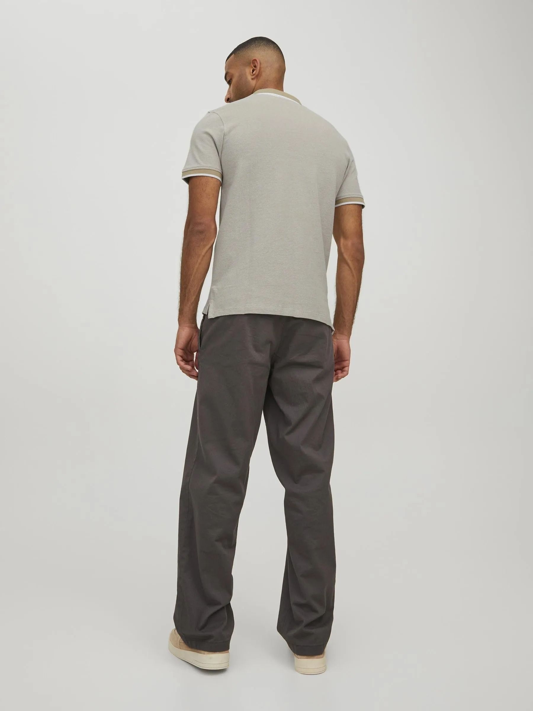 Jack & Jones Jjepaulos Polo SS Noos Maglietta, Beige, XXL - immagine 3