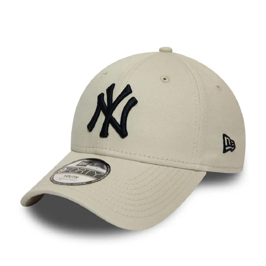 New Era New York Yankees MLB League Essential 9Forty Adjustable Cap for Kids - Beige - immagine 1