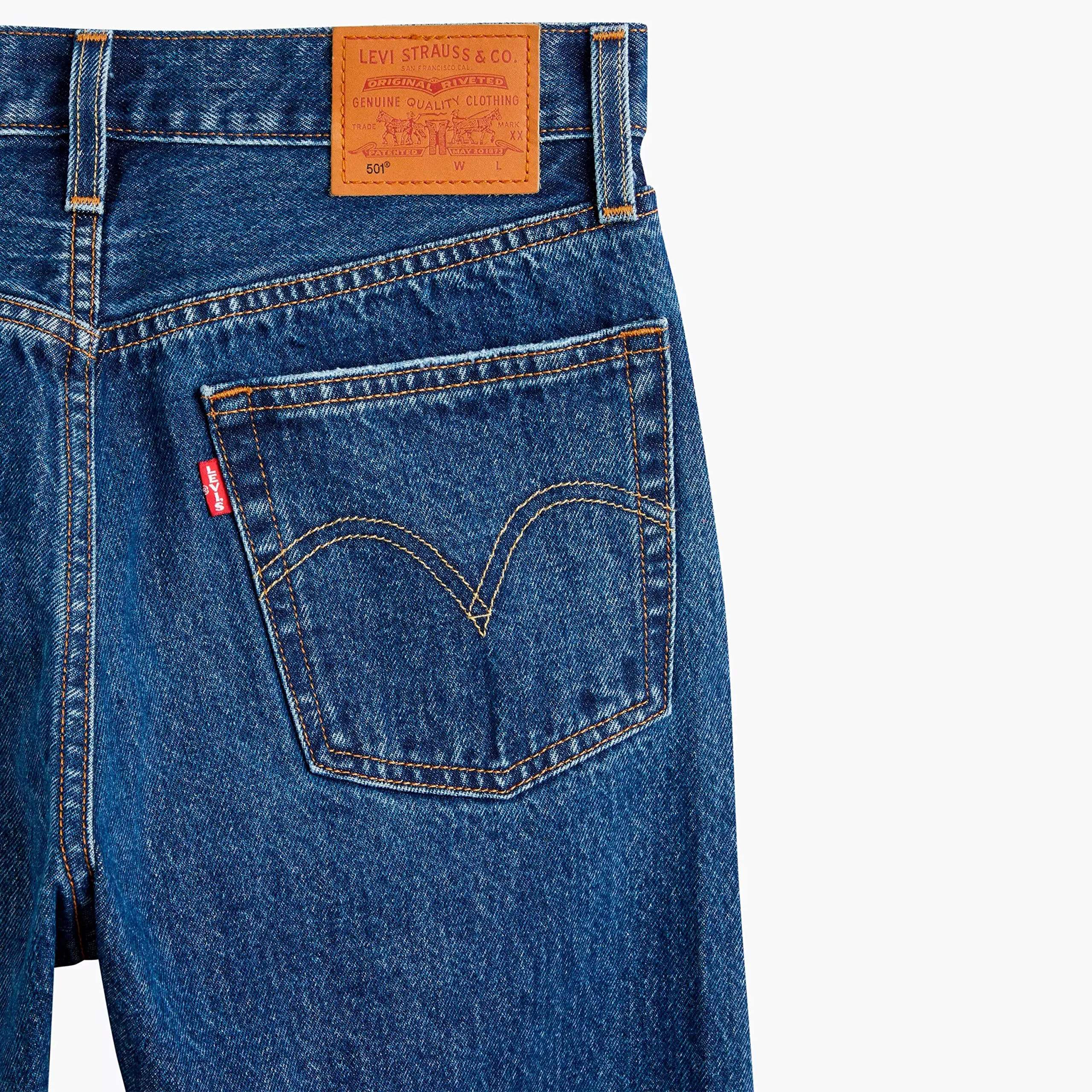 Levi's 501 Crop Jeans Donna Orinda Troy Horse 31W / 30L - immagine 4