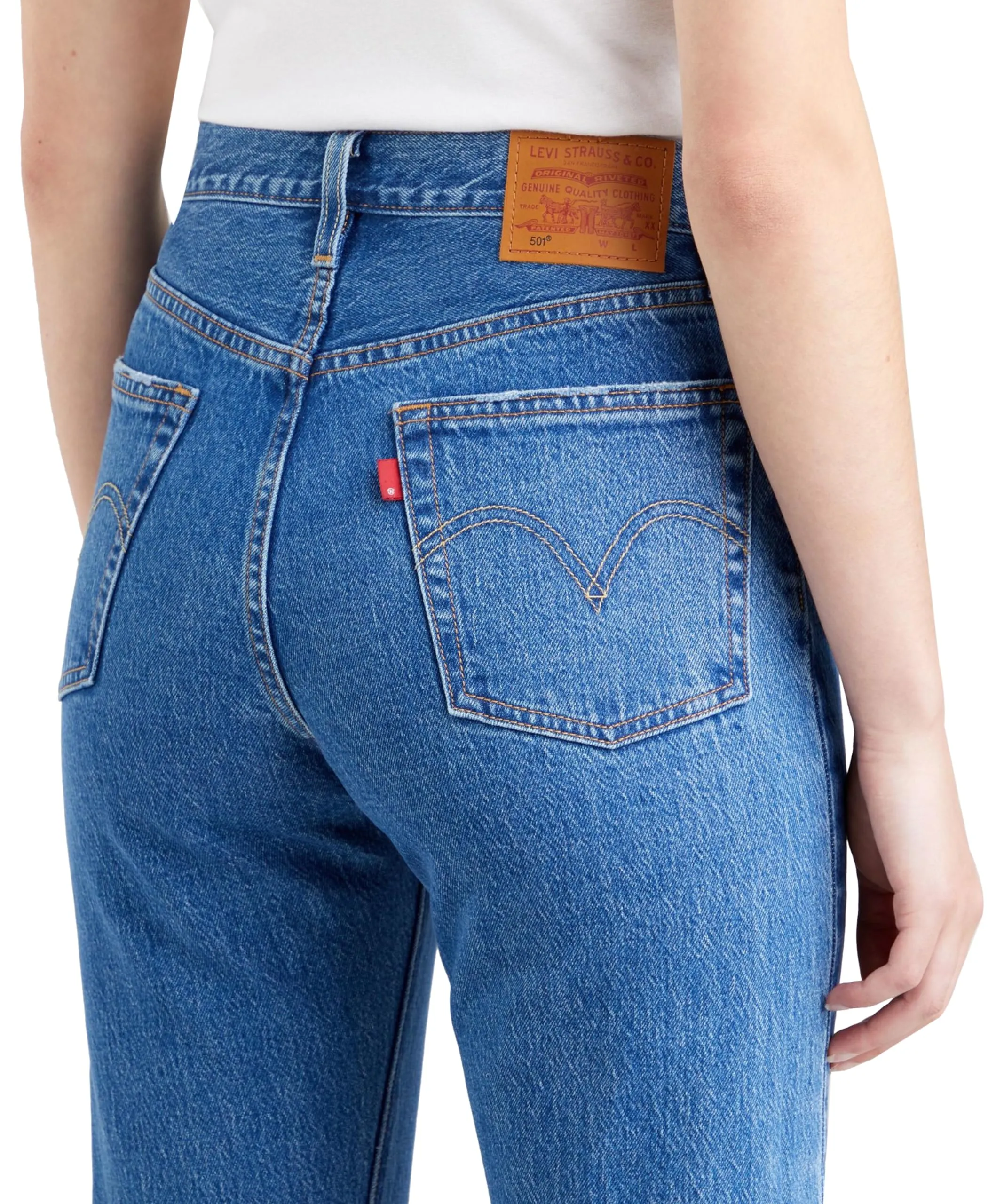 Levi's 501 Crop Jeans Donna, Jazz Pop, 27W / 30L - immagine 9