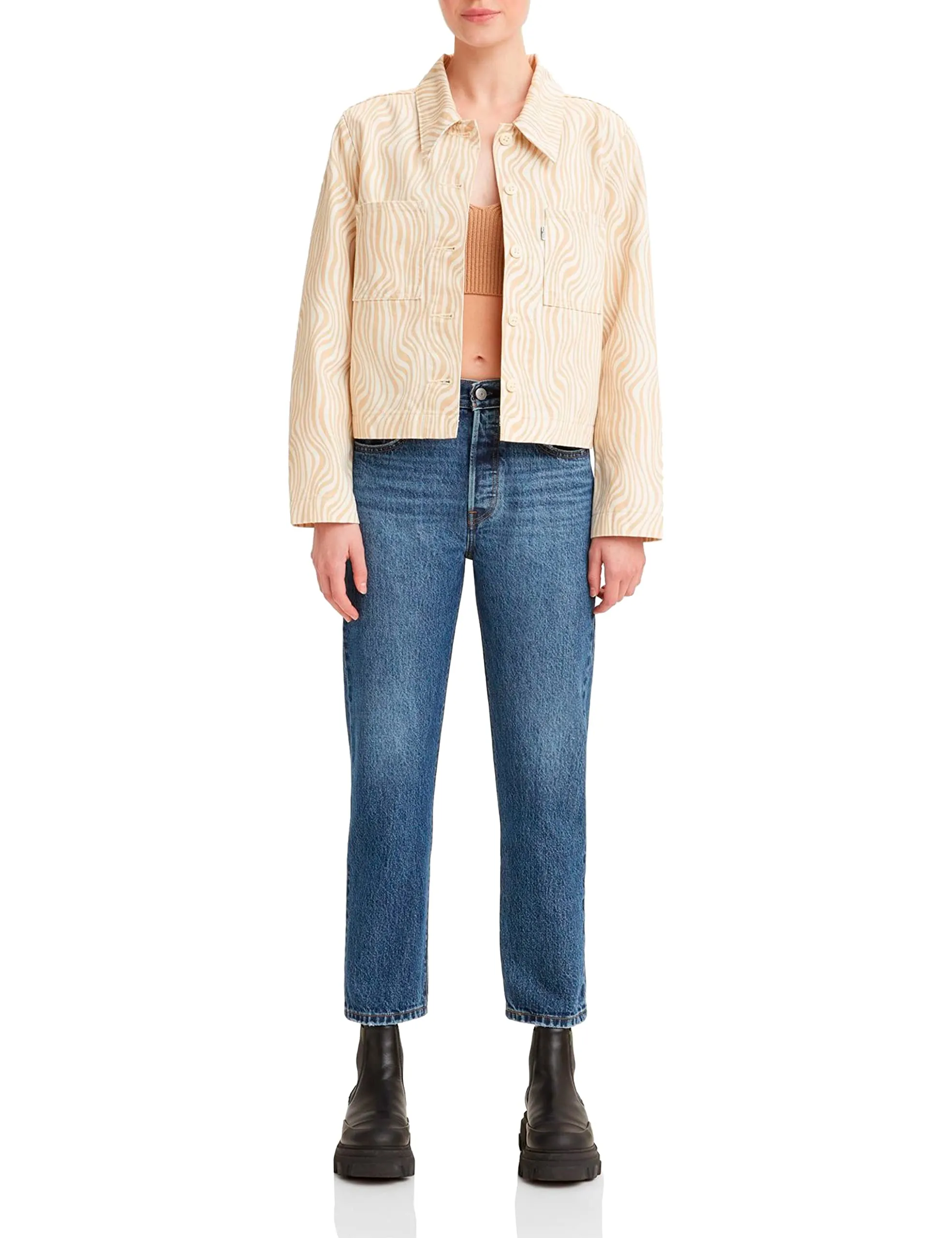 Levi's 501 Crop Jeans Donna Orinda Troy Horse 27W / 30L - immagine 1