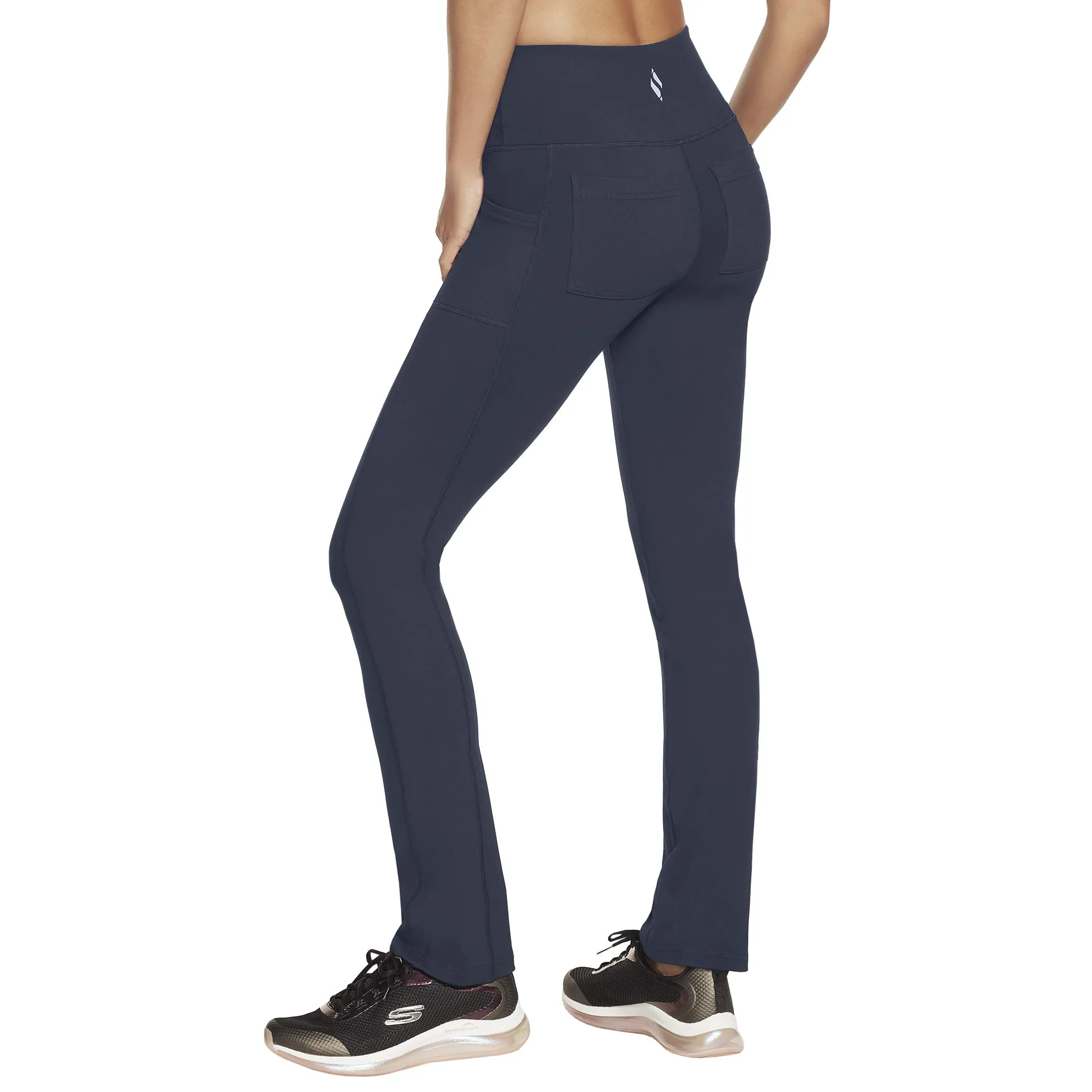 Skechers GoWalk Pantaloni a Vita Alta da Donna - Taglia S - Blu Navy - immagine 3