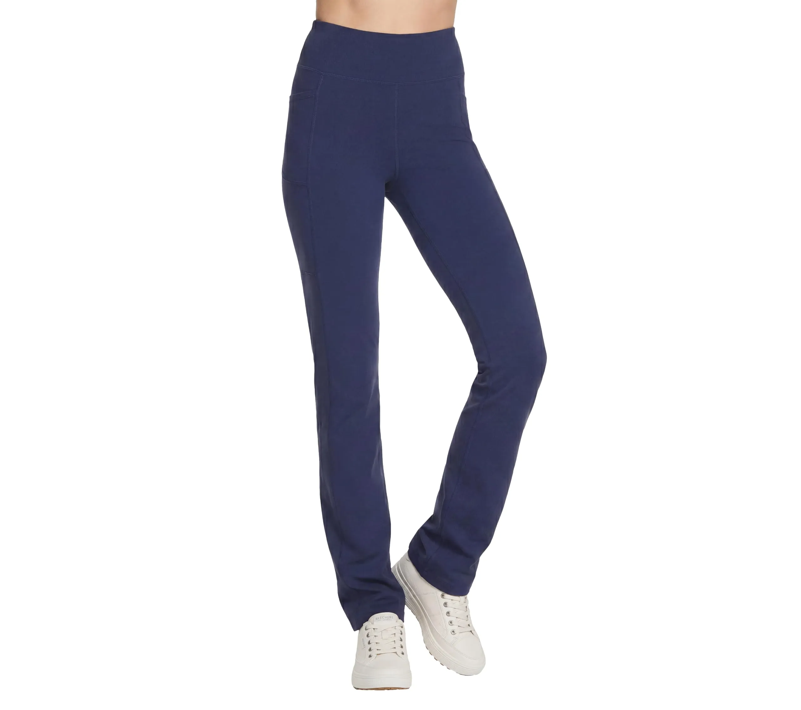 Skechers Gowalk Pantaloni da Donna Vita Alta Blu Navy Taglia L - immagine 1