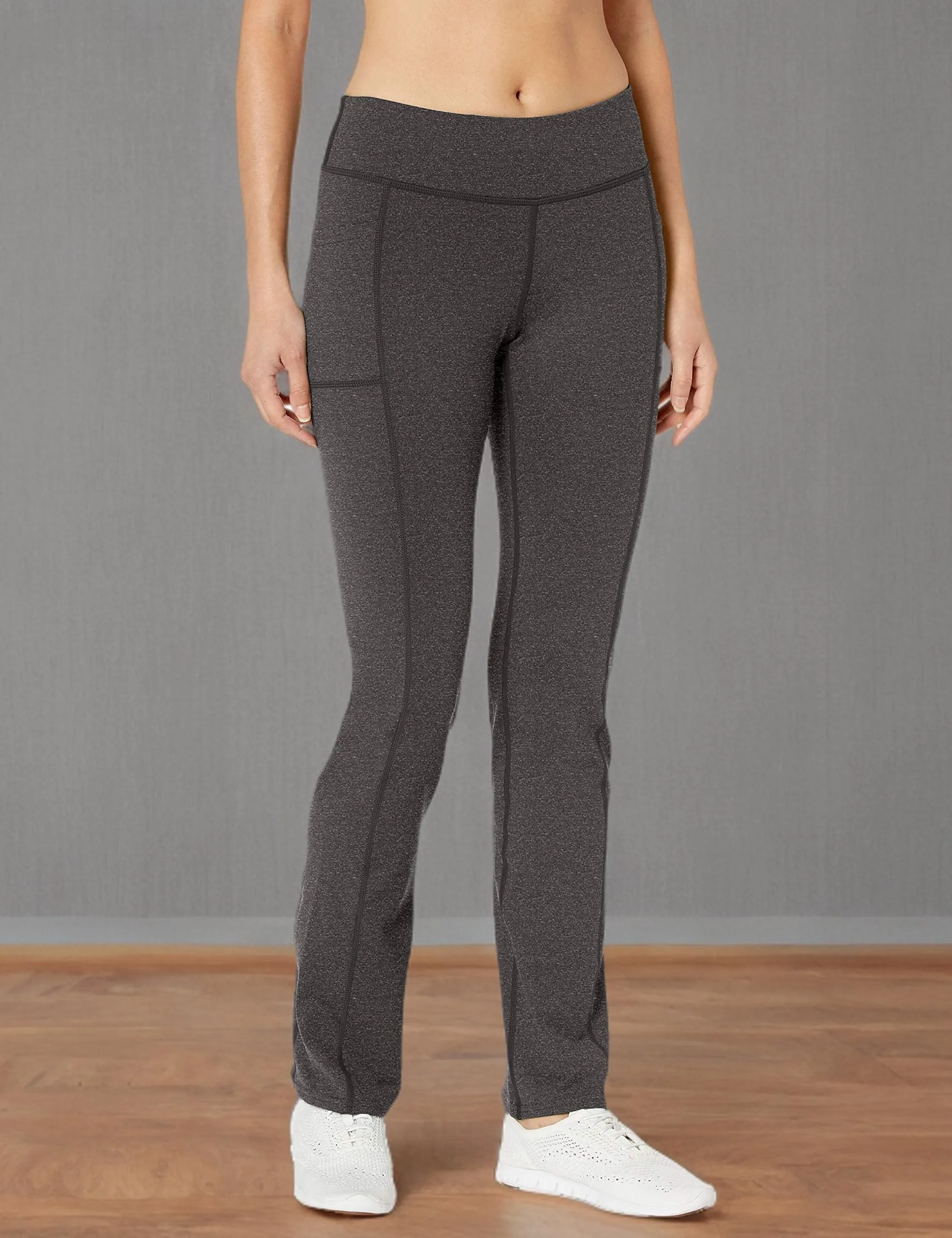 Skechers Go Walk OG Pantaloni da Donna a Vita Media, Grigio Mélange, M Petite - immagine 5