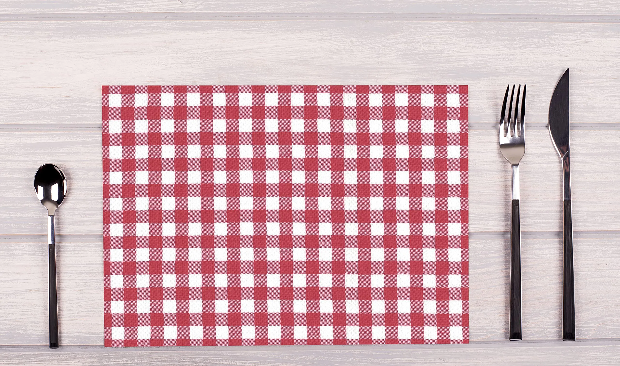 Pronappe Tovagliette Monouso in Carta Goffrata, Stampa Vichy Rosso, 30x40 cm, 500 Pezzi - 314276I - immagine 3