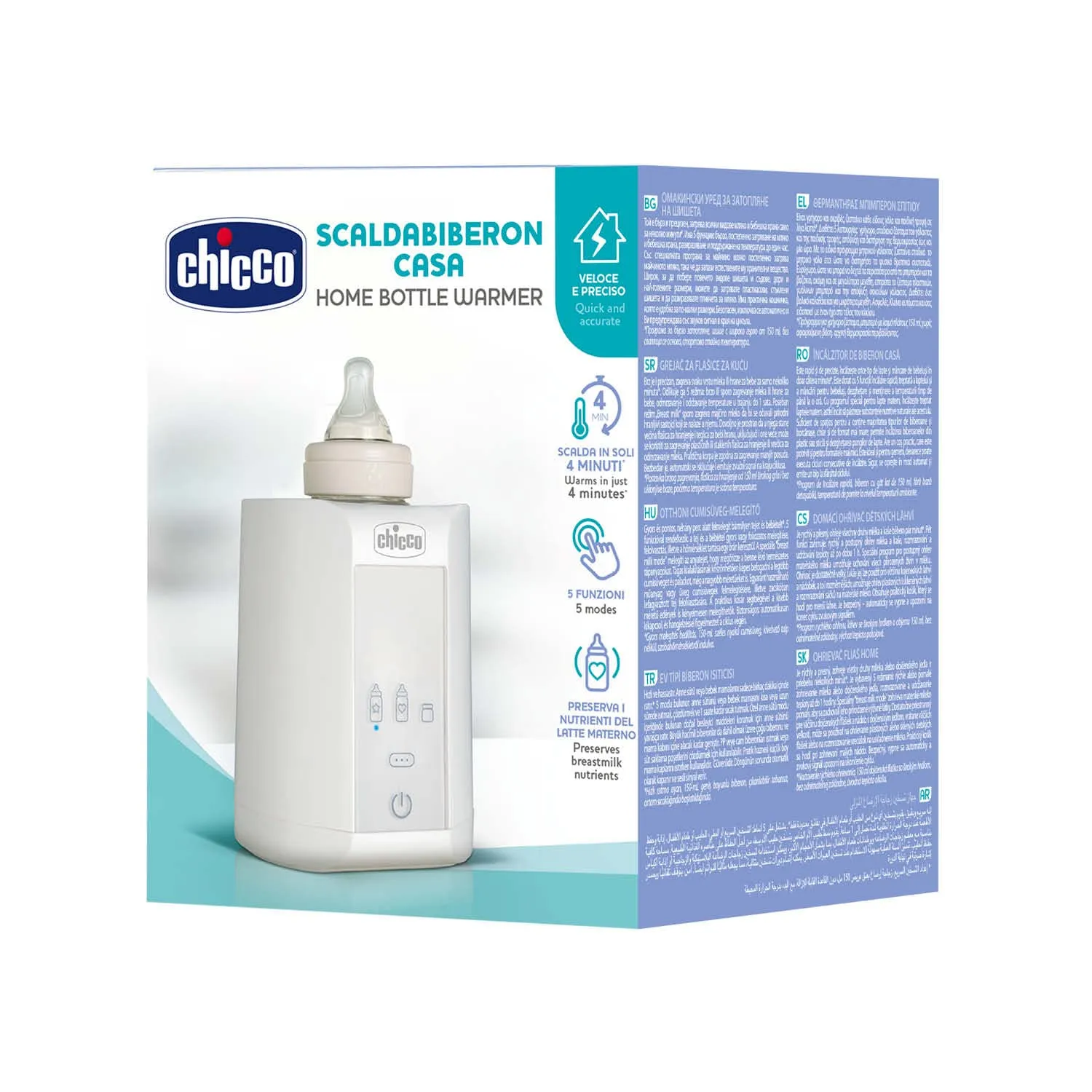 Chicco Scaldabiberon e Scalda Pappa, 3 Programmi, Bianco - immagine 10