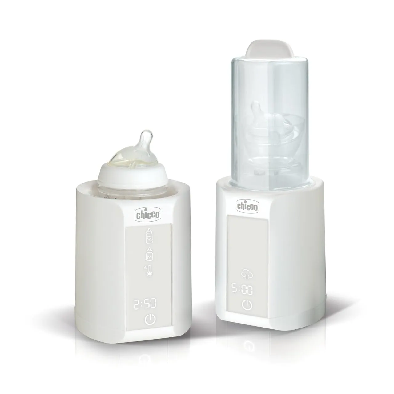 Chicco Scalda Pappa e Scaldabiberon 2in1 con Timer e Sterilizzazione, Bianco - immagine 1