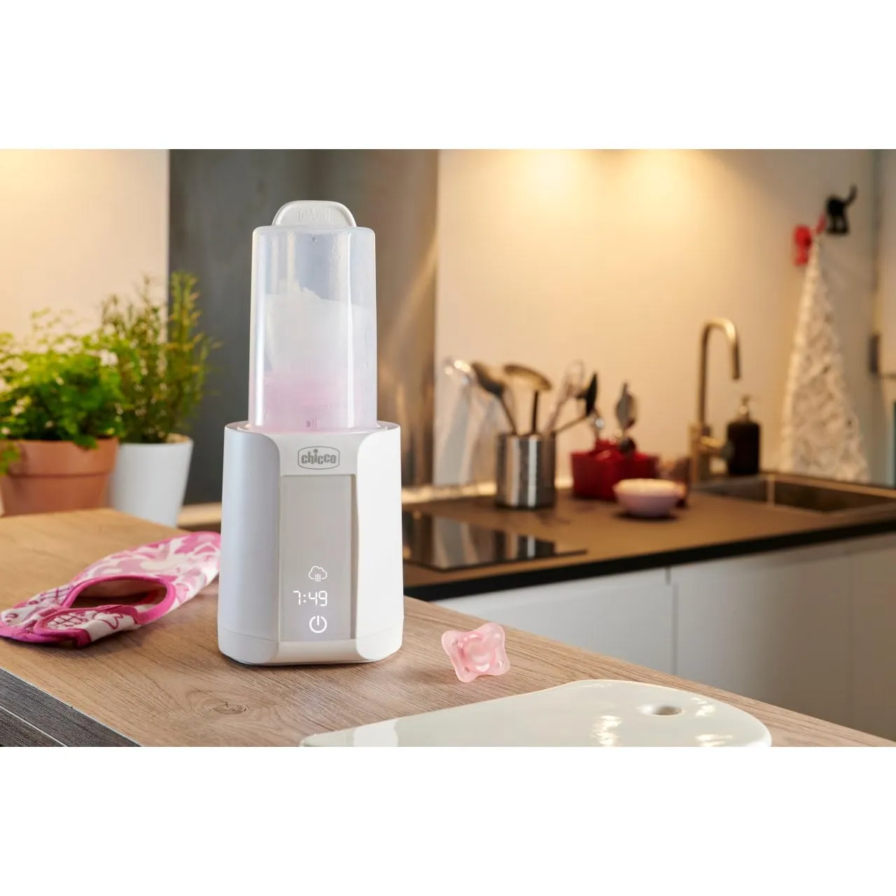 Chicco Scalda Pappa e Scaldabiberon 2in1 con Timer e Sterilizzazione, Bianco - immagine 3