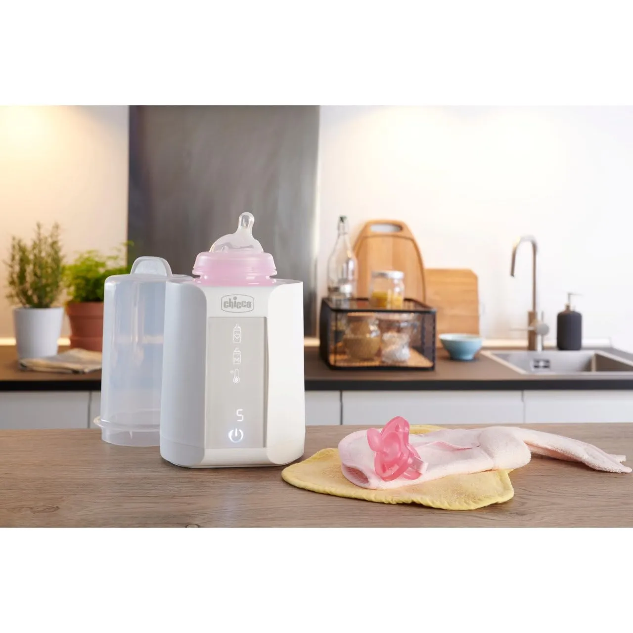 Chicco Scalda Pappa e Scaldabiberon 2in1 con Timer e Sterilizzazione, Bianco - immagine 4