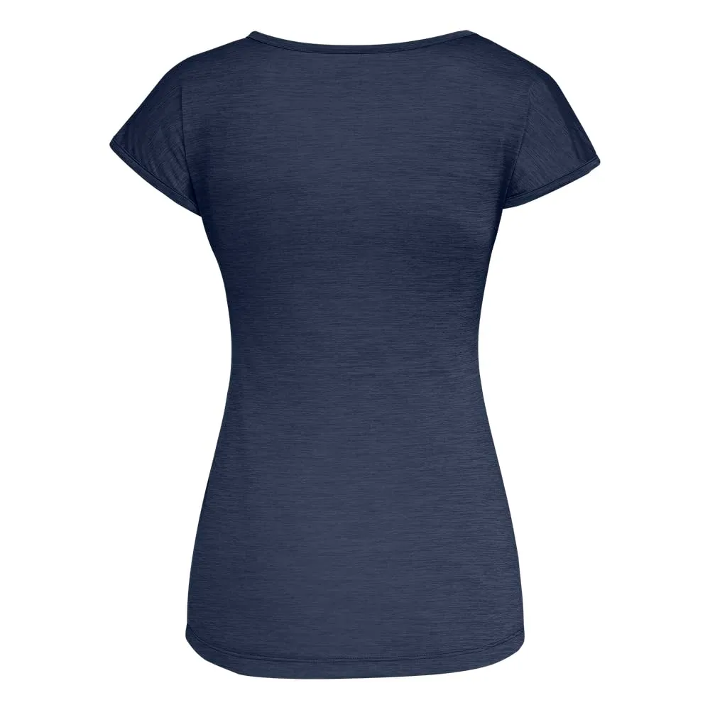 Salewa Donna Puez Melange Dry W S/S Tee, Navy Blazer Melange, 48/42 - immagine 2