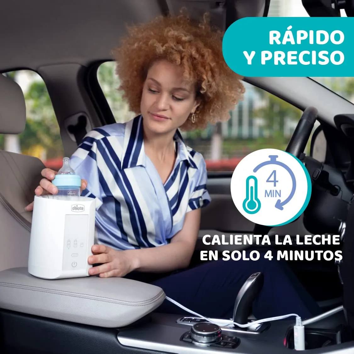 Chicco Scaldabiberon Portatile da Viaggio e Scalda Pappa, 3 Programmi, Spegnimento Automatico, 220W, Bianco - immagine 2