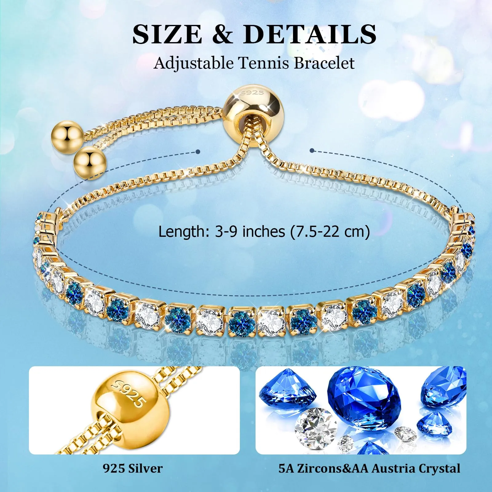 J.Fée Bracciale Tennis Donna in Argento 925 e Zircone 5A - immagine 2