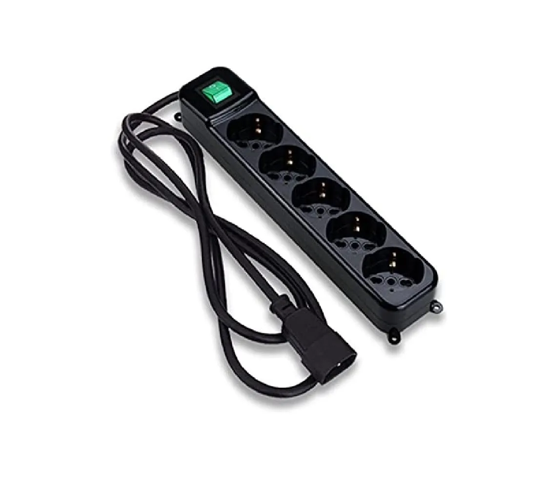 Tecnoware Multipresa per UPS IEC 5 Posti Schuko/ITA 10A Nero FMP5IECIG - immagine 1