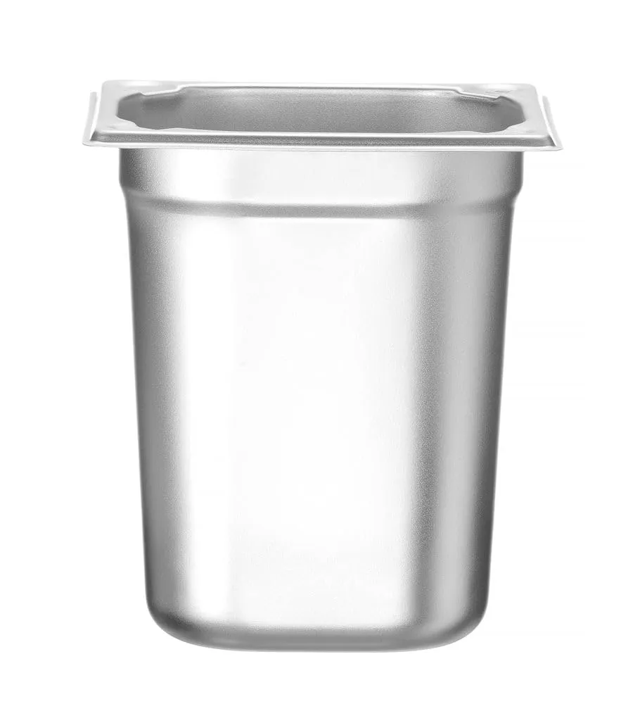 HENDI Contenitore Gastronorm GN 1/6, Acciaio Inox, 3.4L, 176x162x200mm - immagine 1
