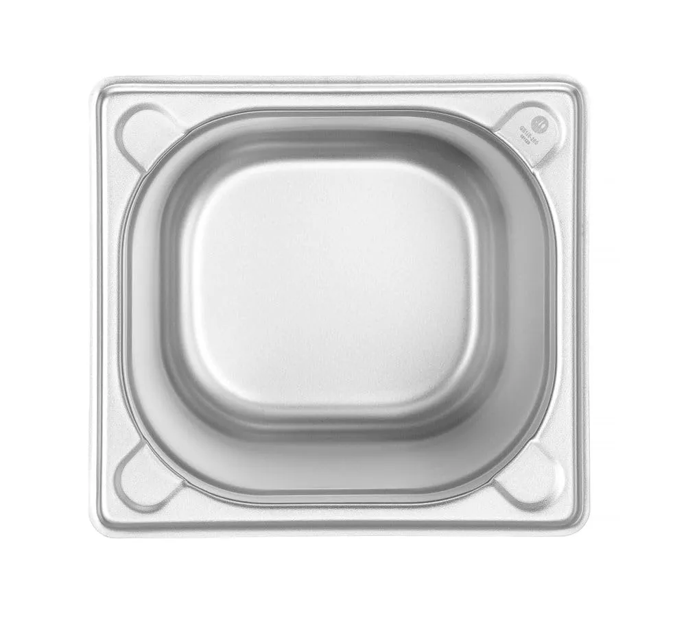 HENDI Contenitore Gastronorm GN 1/6, Acciaio Inox, 3.4L, 176x162x200mm - immagine 3