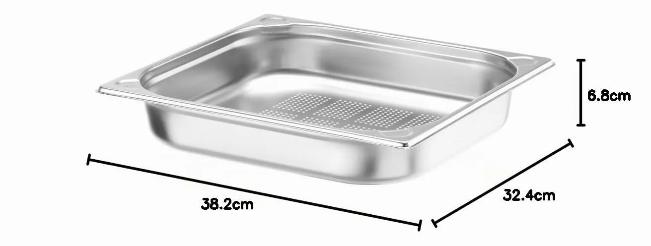 Hendi Kitchen Line Contenitore Gastronorm GN 2/3 Forato, 5,5L - immagine 4