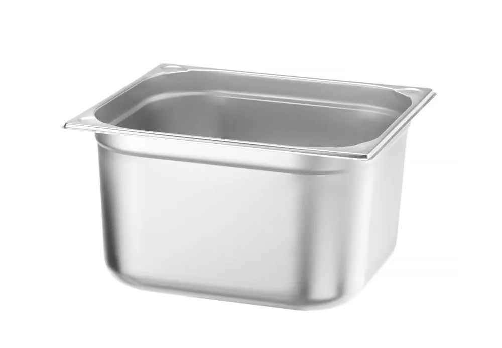 Hendi Kitchen Line Contenitore Gastronorm GN 2/3, Acciaio Inox, 15.5L, 354x325x200mm - immagine 2