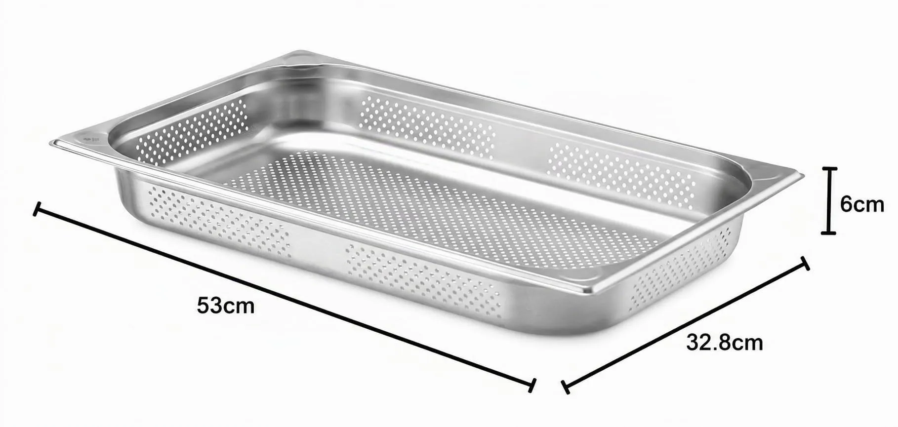 Hendi Kitchen Line Contenitore Gastronorm GN 1/1 Forato, 9L - immagine 4