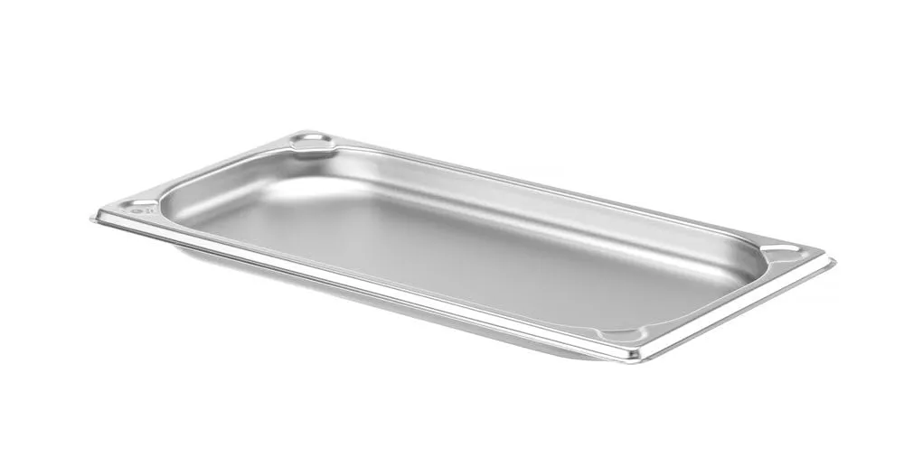 Hendi Contenitore Gastronorm GN 1/3 Kitchen Line, Acciaio Inox, 0.6L, 325x176x20mm - immagine 2