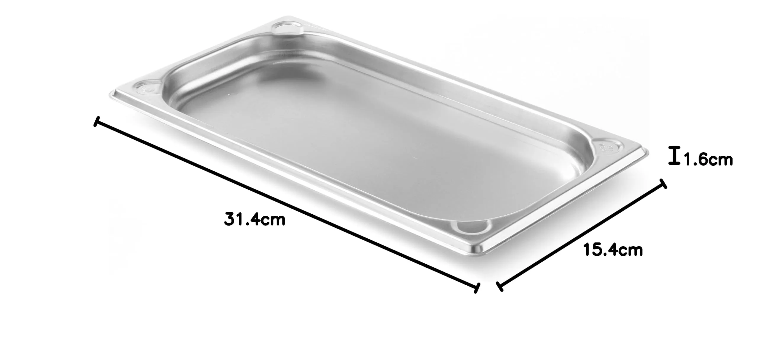 Hendi Contenitore Gastronorm GN 1/3 Kitchen Line, Acciaio Inox, 0.6L, 325x176x20mm - immagine 4