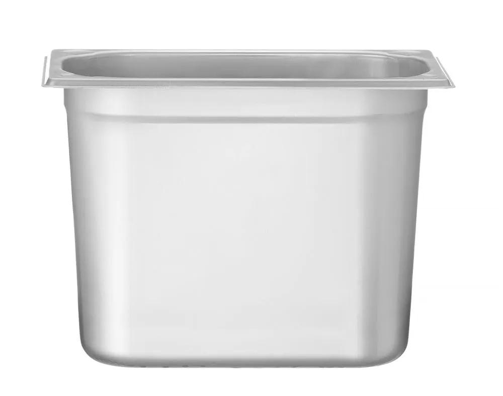 HENDI Contenitore Gastronorm GN 1/4 Kitchen Line, acciaio inox, 5.5L, 265x162x200mm - immagine 1