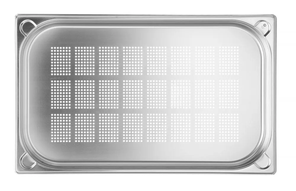 Hendi Contenitore Gastronorm GN 1/1 Perforato Kitchen Line, Acciaio Inox, 5L, 530x325x40mm - immagine 2