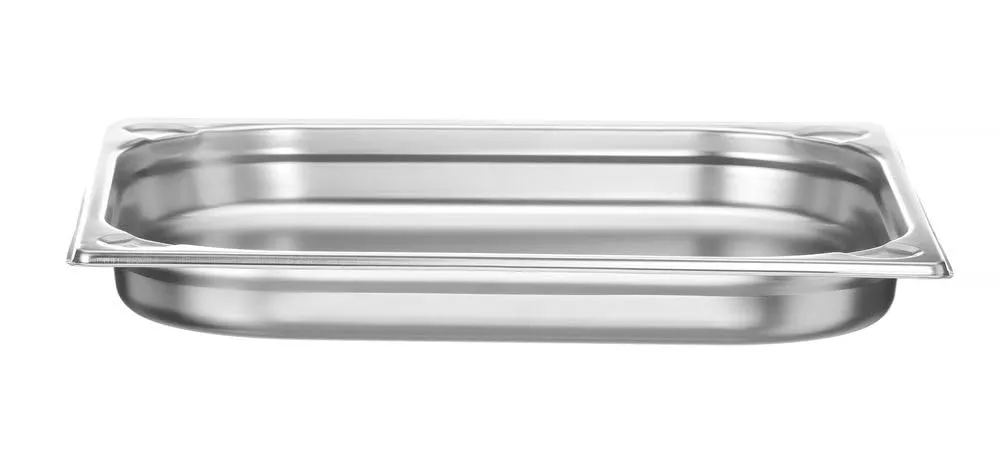 Hendi Kitchen Line Contenitore Gastronorm GN 2/3, Acciaio Inox, 3L, 354x325x40mm - immagine 1
