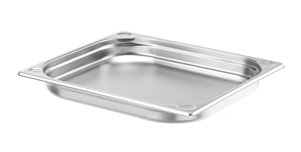 Hendi Kitchen Line Contenitore Gastronorm GN 2/3, Acciaio Inox, 3L, 354x325x40mm - immagine 2