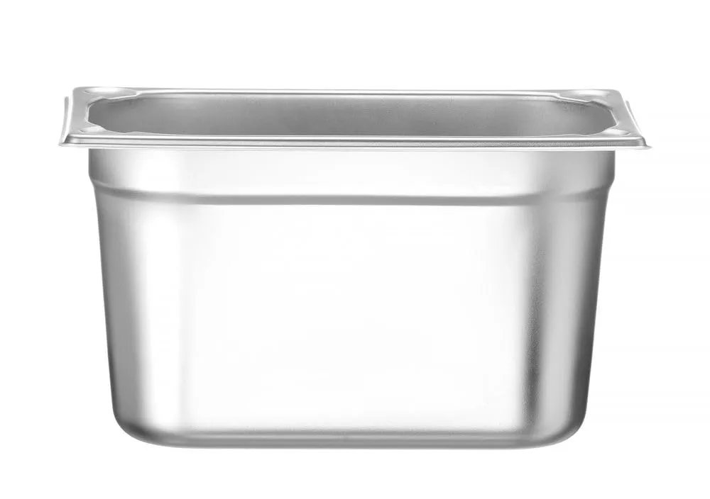 Hendi Contenitore Gastronorm GN 1/4 Kitchen Line, 4L, Acciaio Inox, 265x162x150mm - immagine 1