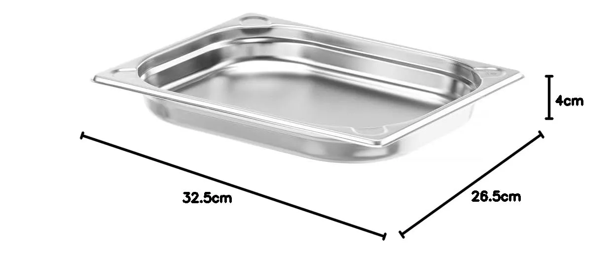Hendi Contenitore Gastronorm GN 1/2 Kitchen Line, Acciaio Inox, 2L, 325x265x40mm - immagine 4