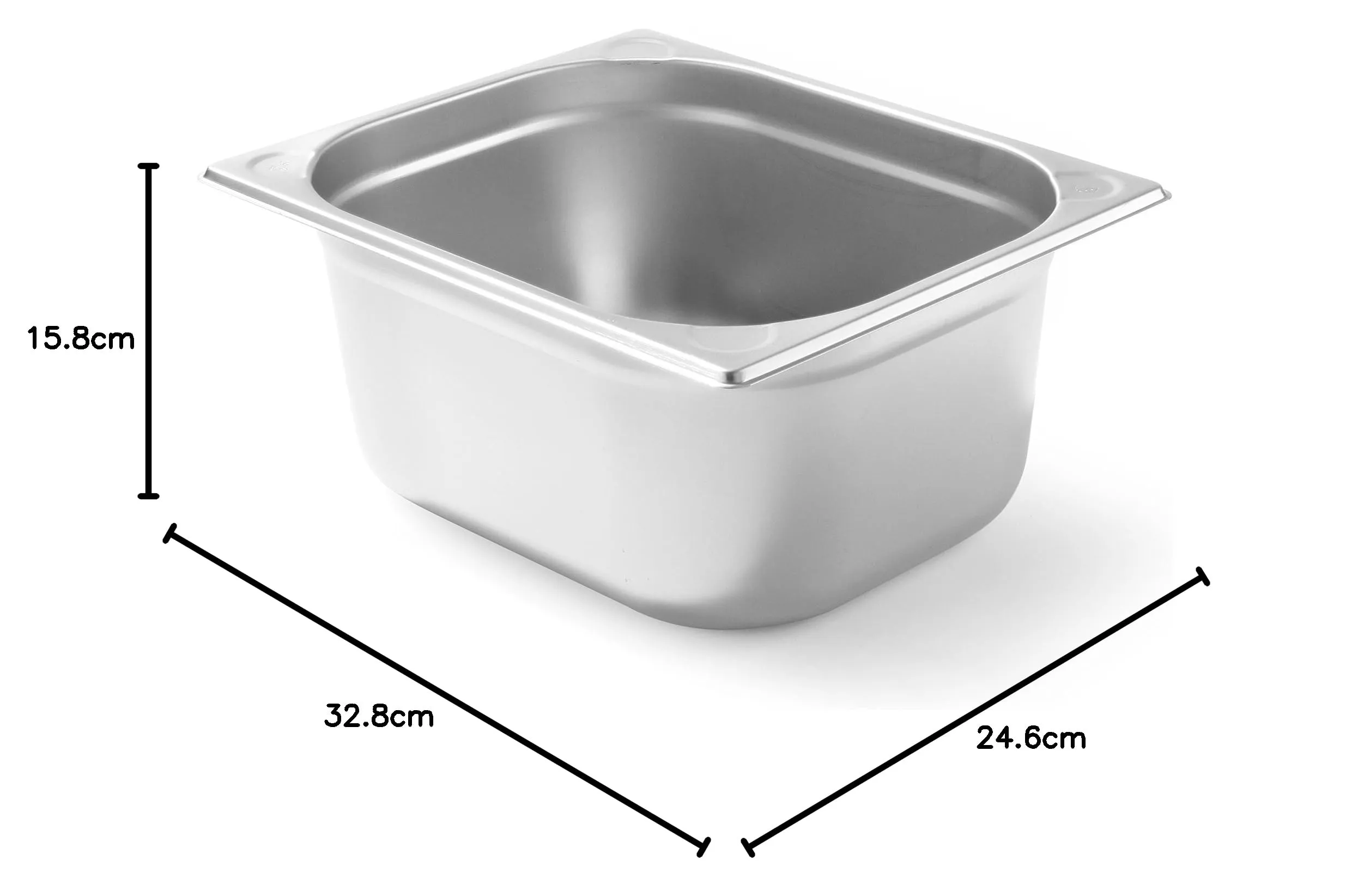 Hendi Contenitore Gastronorm GN 1/2 Kitchen Line, Acciaio Inox, 9,5L, 325x265x150mm - immagine 4