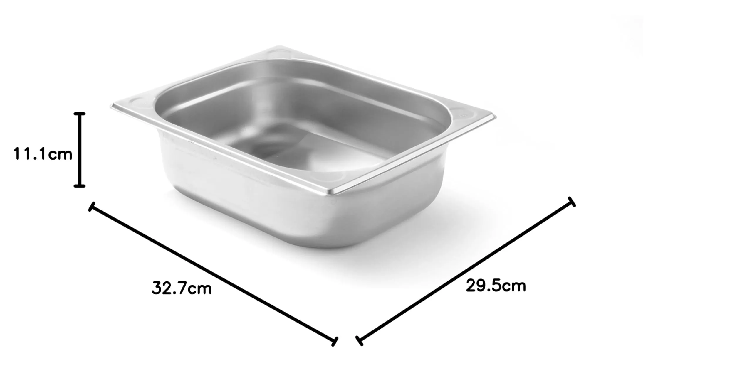 Hendi Contenitore Gastronorm GN 1/2 Kitchen Line, Acciaio Inox, 6.5L, 325x265x100mm - immagine 4