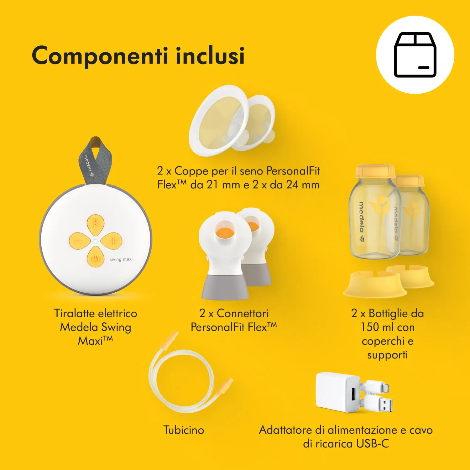 Medela Swing Maxi Tiralatte Elettrico Doppio - immagine 9
