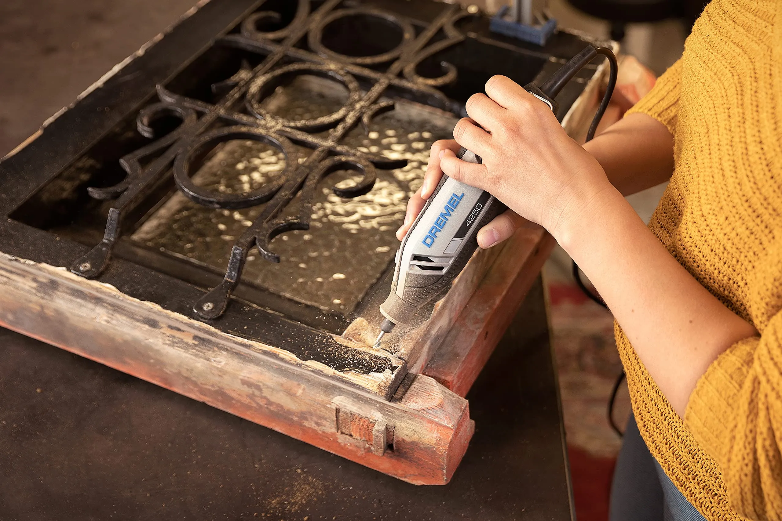Dremel 4250 Multiutensile 175 W con 35 Accessori, Velocità Variabile 5.000-35.000 giri/min - immagine 8