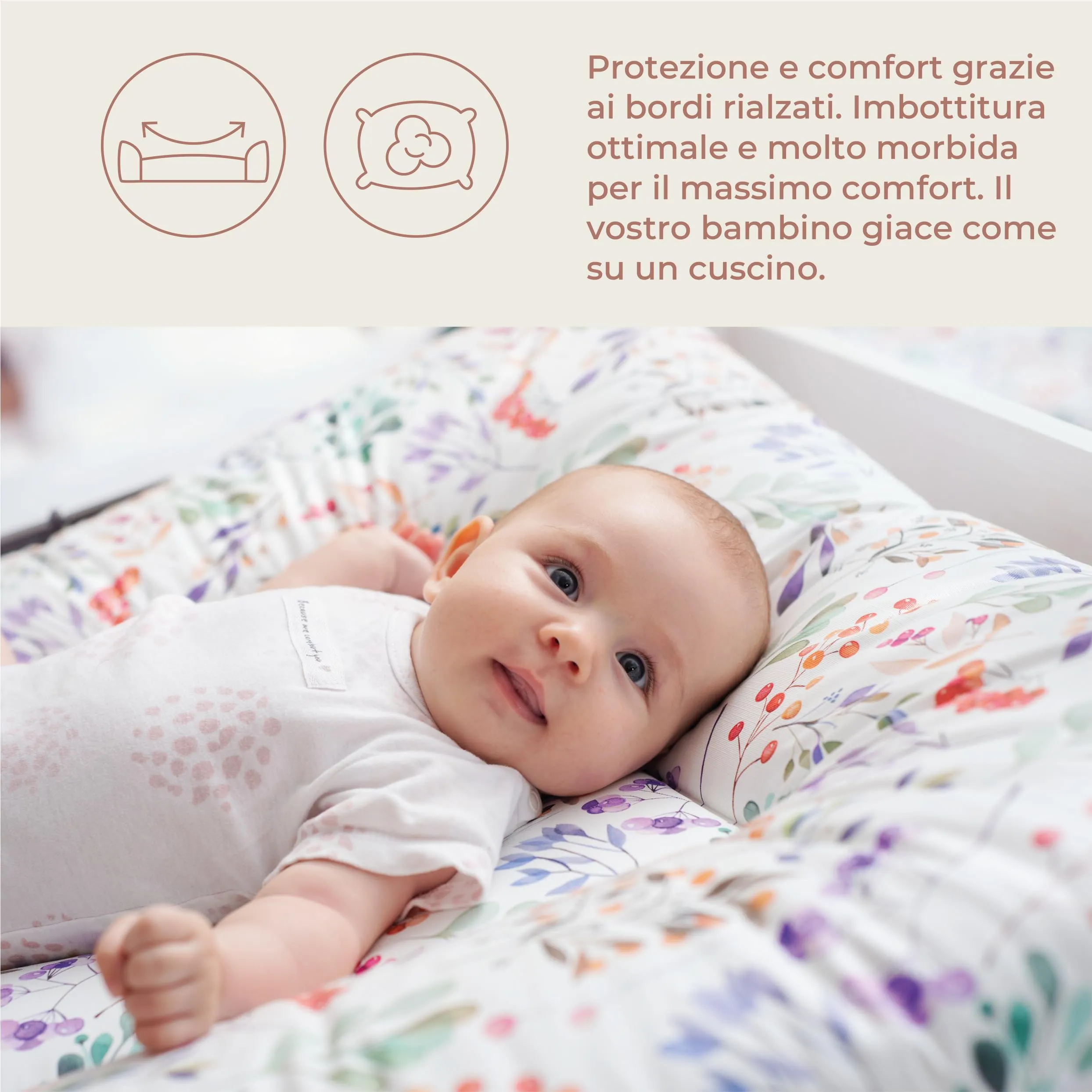 Ceba Baby Fasciatoio Materassino Lavabile e Impermeabile, Öko-Tex, 75x72 cm, Oceano - immagine 4