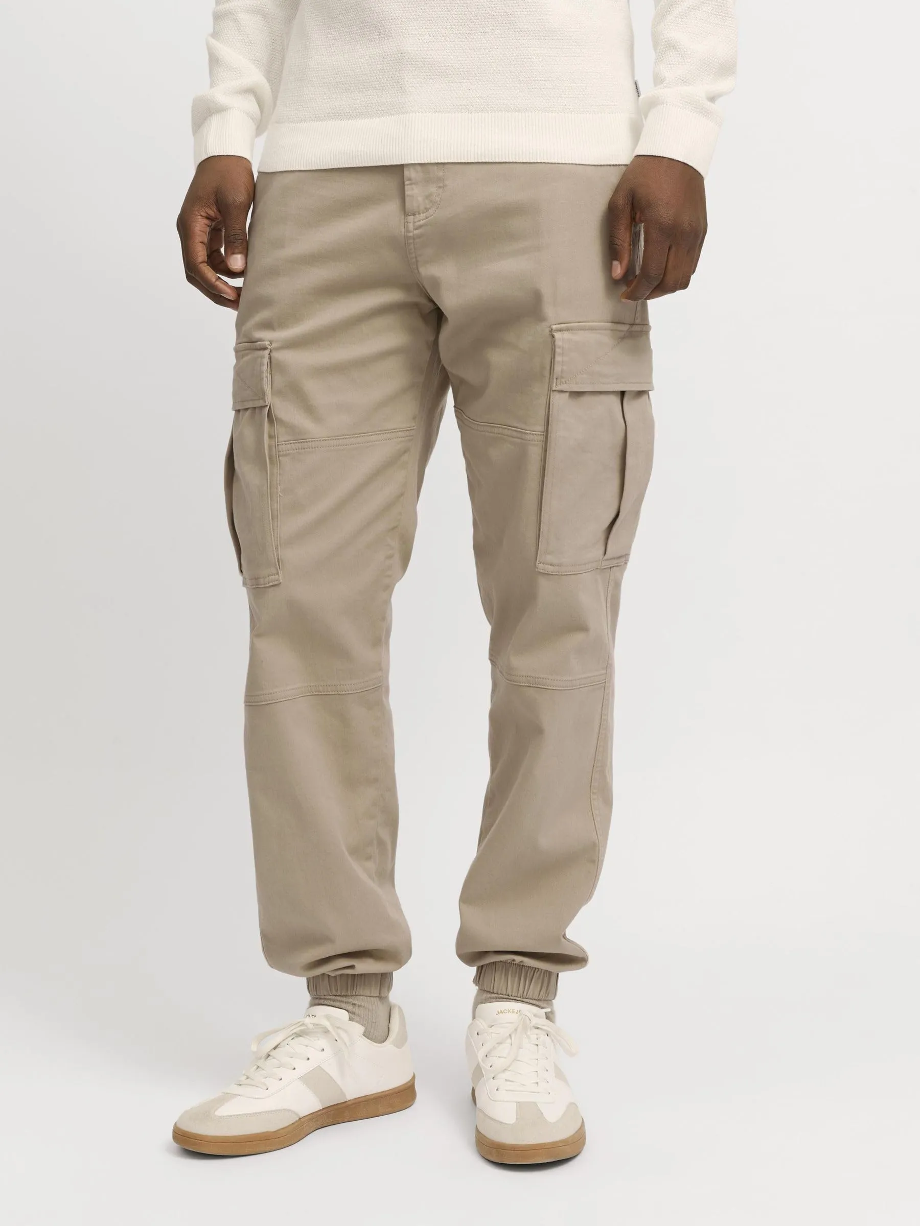 Jack & Jones Jjipaul Jjflake Regular Fit Cargo Pants - Beige (Crockery), 30W / 32L - immagine 2