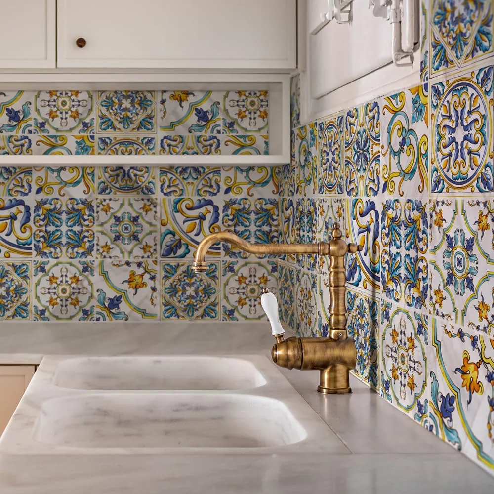 RE-COVERTILES Adesivi Piastrelle in PVC per Cucina e Bagno, 24 Pz 10x10 cm, PS00079 - immagine 2