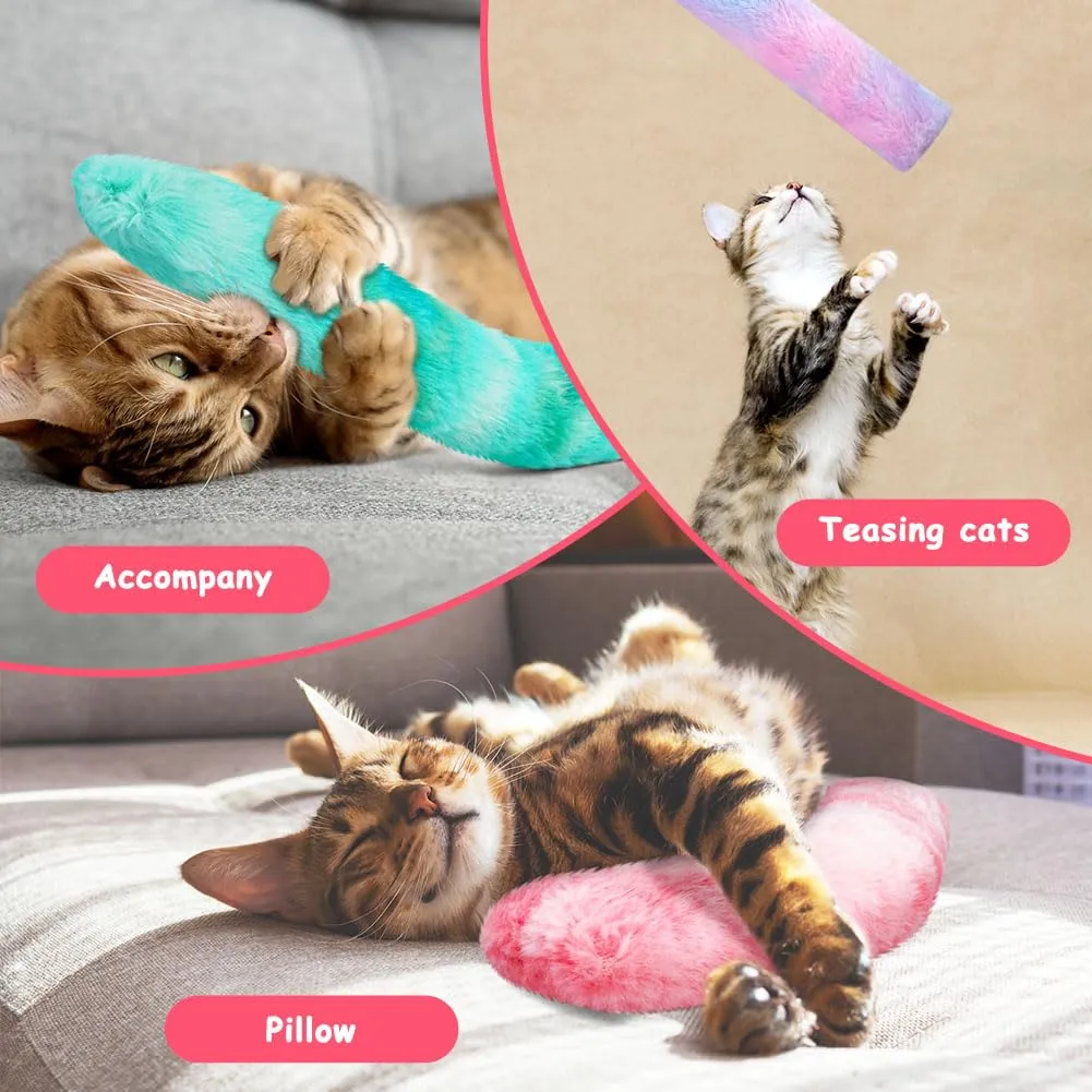 OSDUE Giocattoli Erba Gatta, Set di 3 Cuscini Interattivi in Peluche - immagine 5