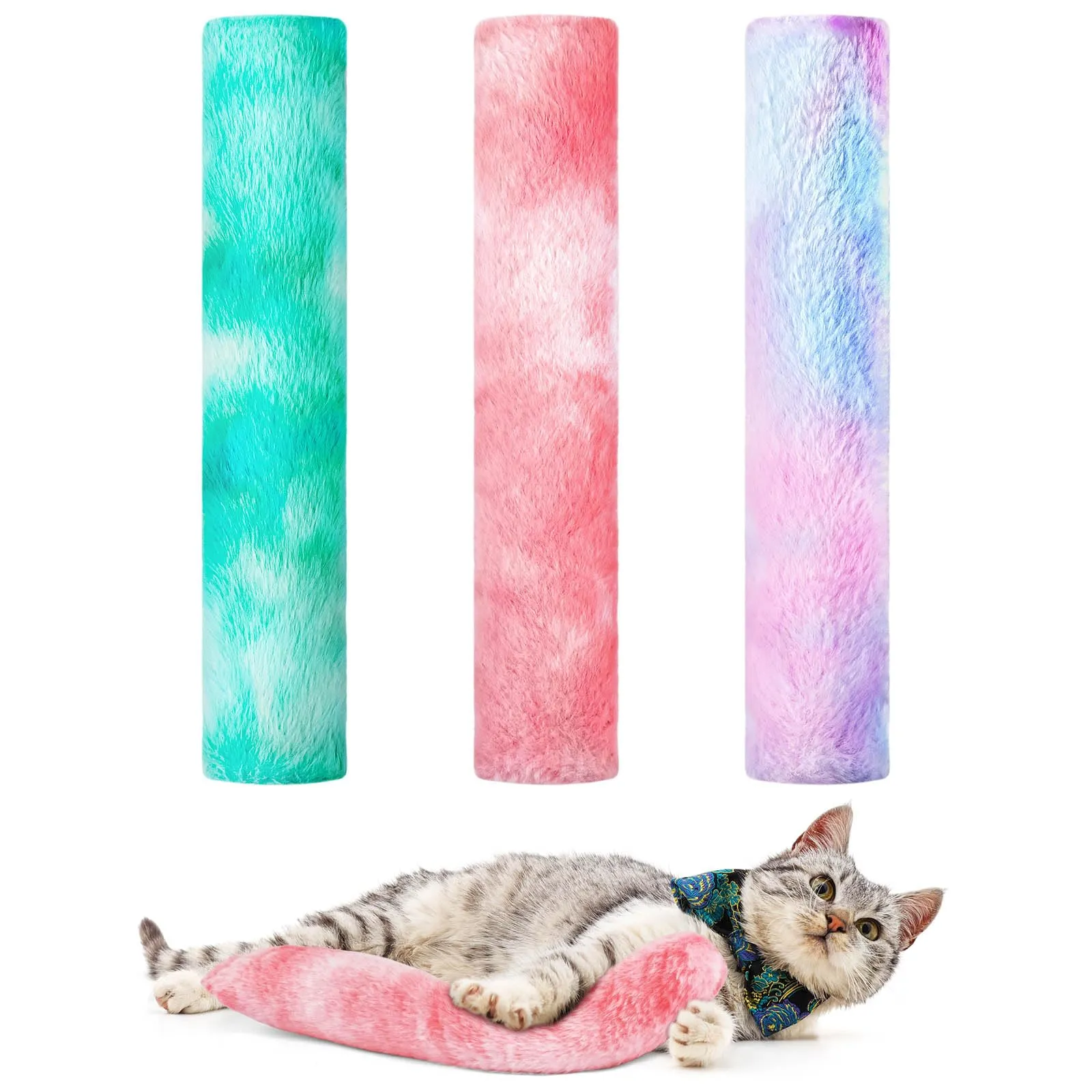 OSDUE Giocattoli Erba Gatta, Set di 3 Cuscini Interattivi in Peluche - immagine 9