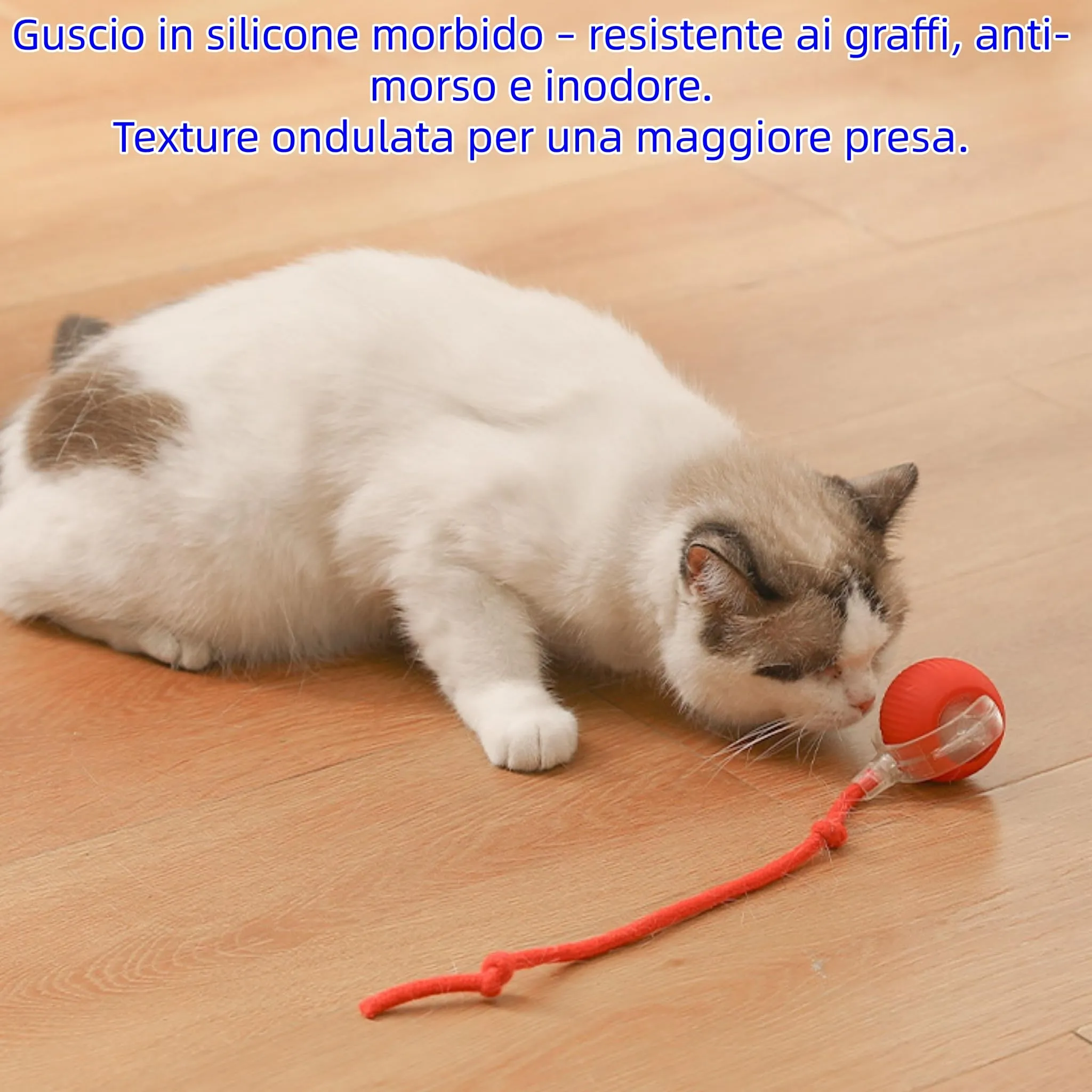 JoyEnjoy Pallina Interattiva per Gatti con Coda e Sensore di Movimento - immagine 5