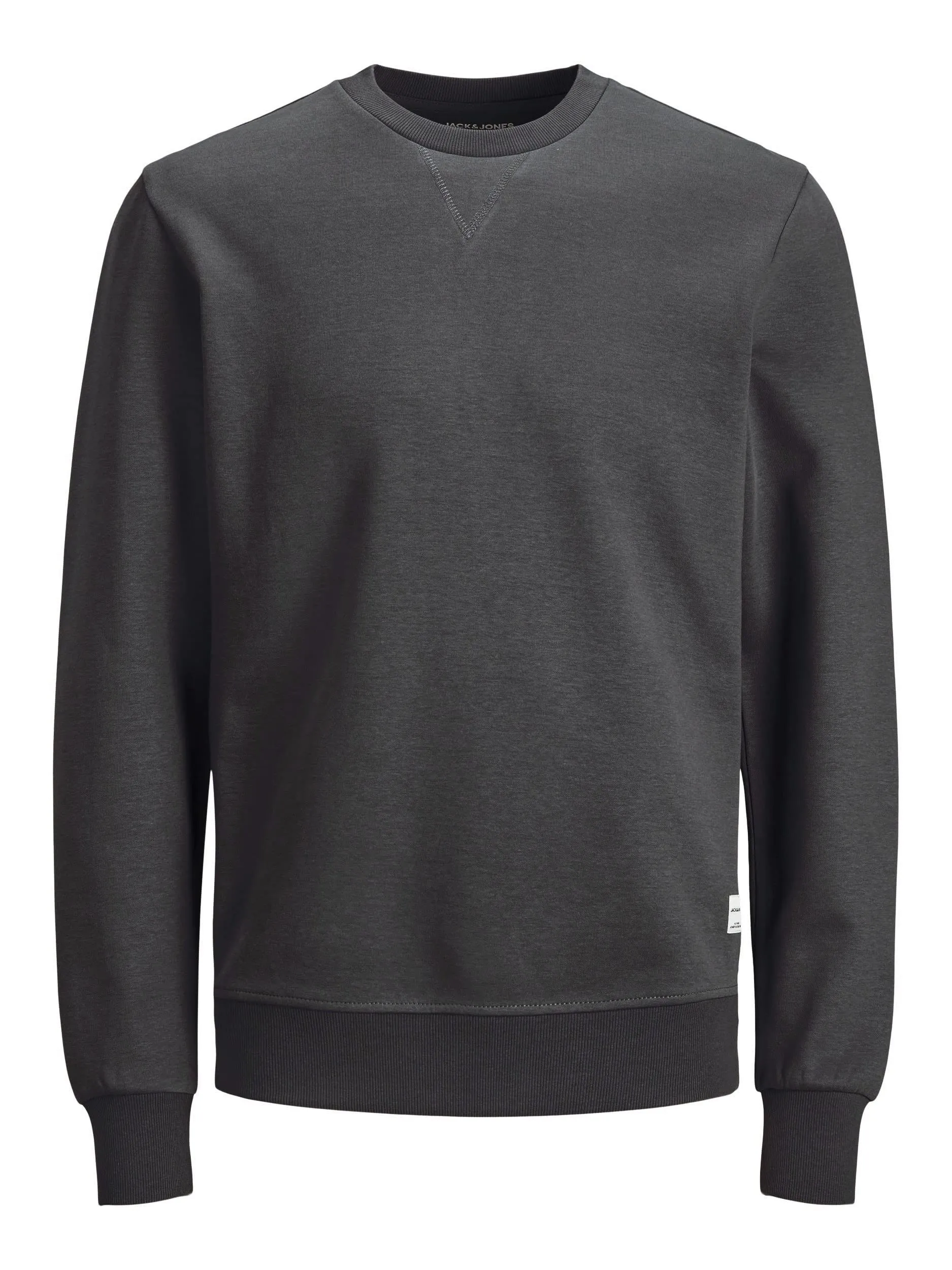 Jack & Jones Felpa Basic da Uomo con Scollo Rotondo, Grigio (Asphalt/Reg), XL - immagine 1