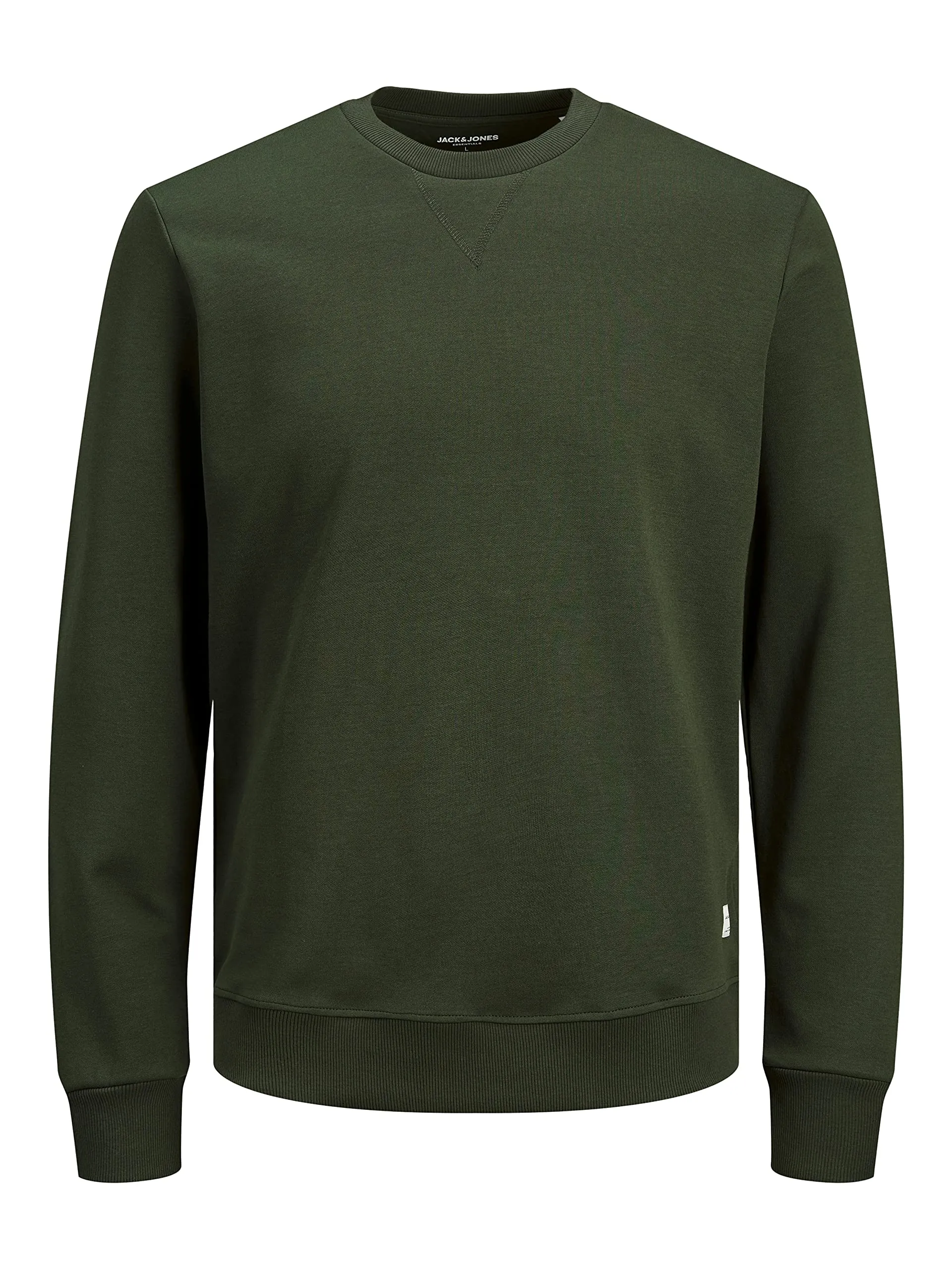 Jack & Jones Felpa Basic da Uomo con Scollo Rotondo, Verde (Rosin/Reg), XL - immagine 1