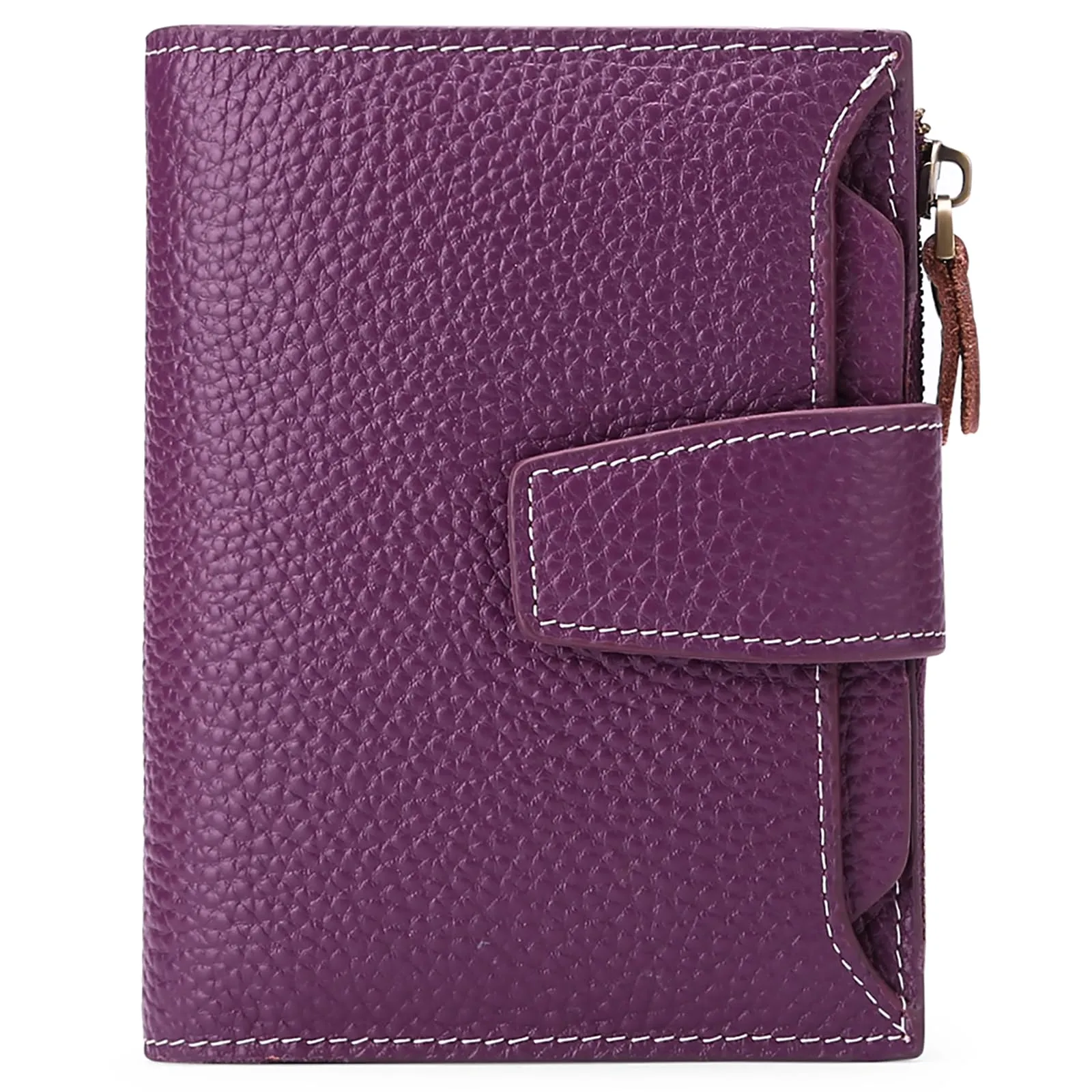 SENDEFN Portafoglio Donna in Pelle Vera con Blocco RFID, 14 Slot per Carte e Portamonete con Cerniera - immagine 5