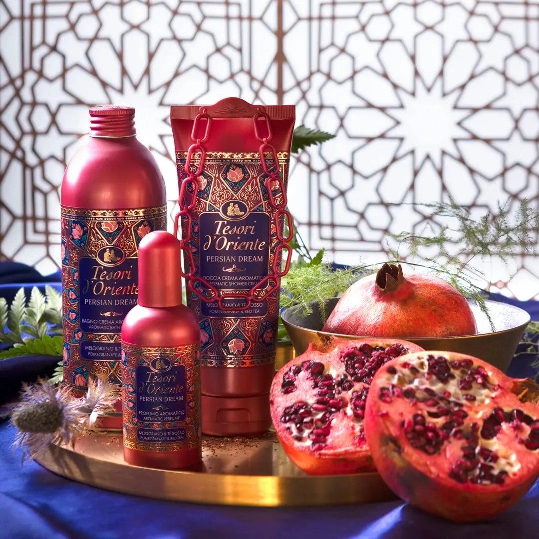Tesori d'Oriente Bagno Crema Persian Dream Melograno e Tè Rosso, 500ml - immagine 3
