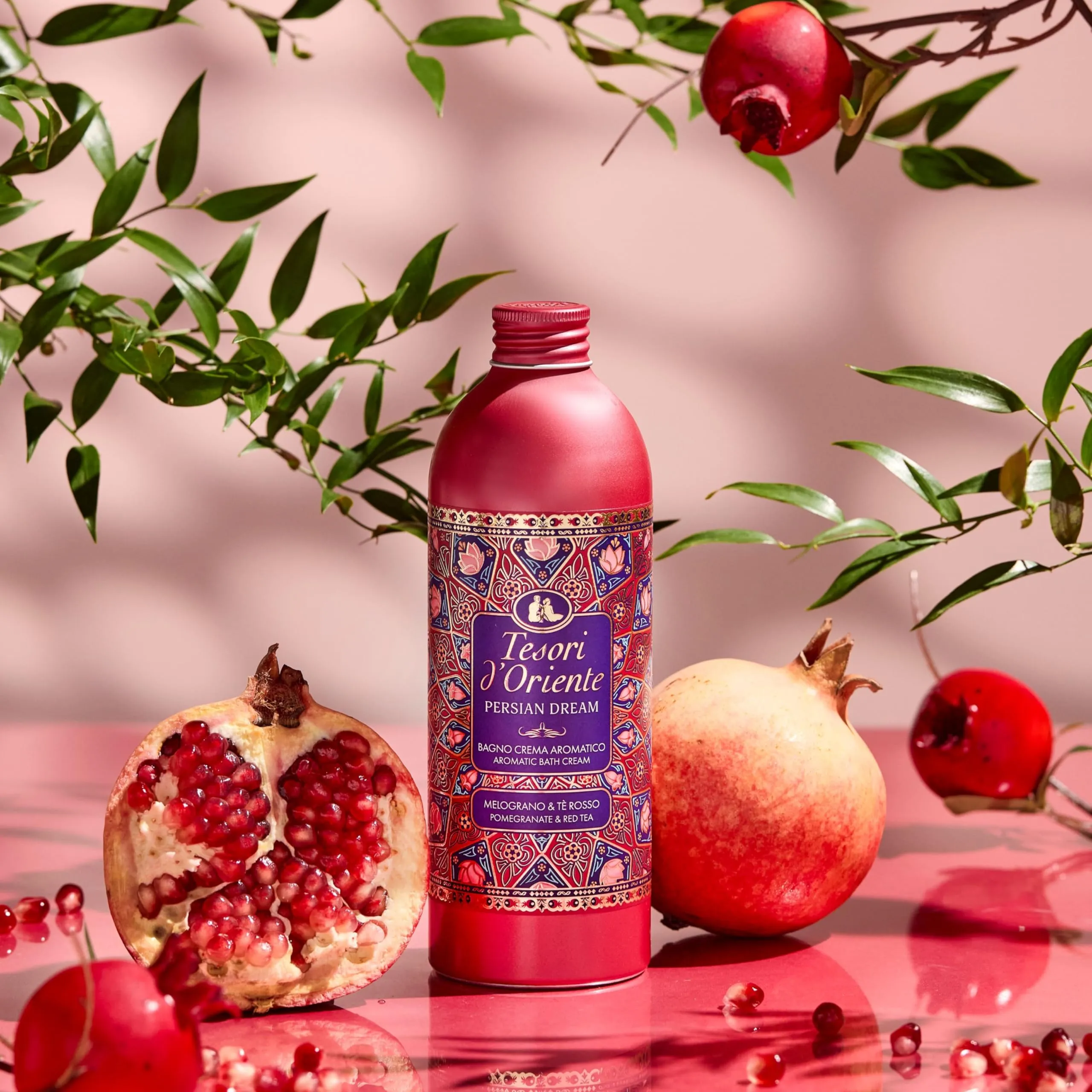 Tesori d'Oriente Bagno Crema Persian Dream Melograno e Tè Rosso, 500ml - immagine 7