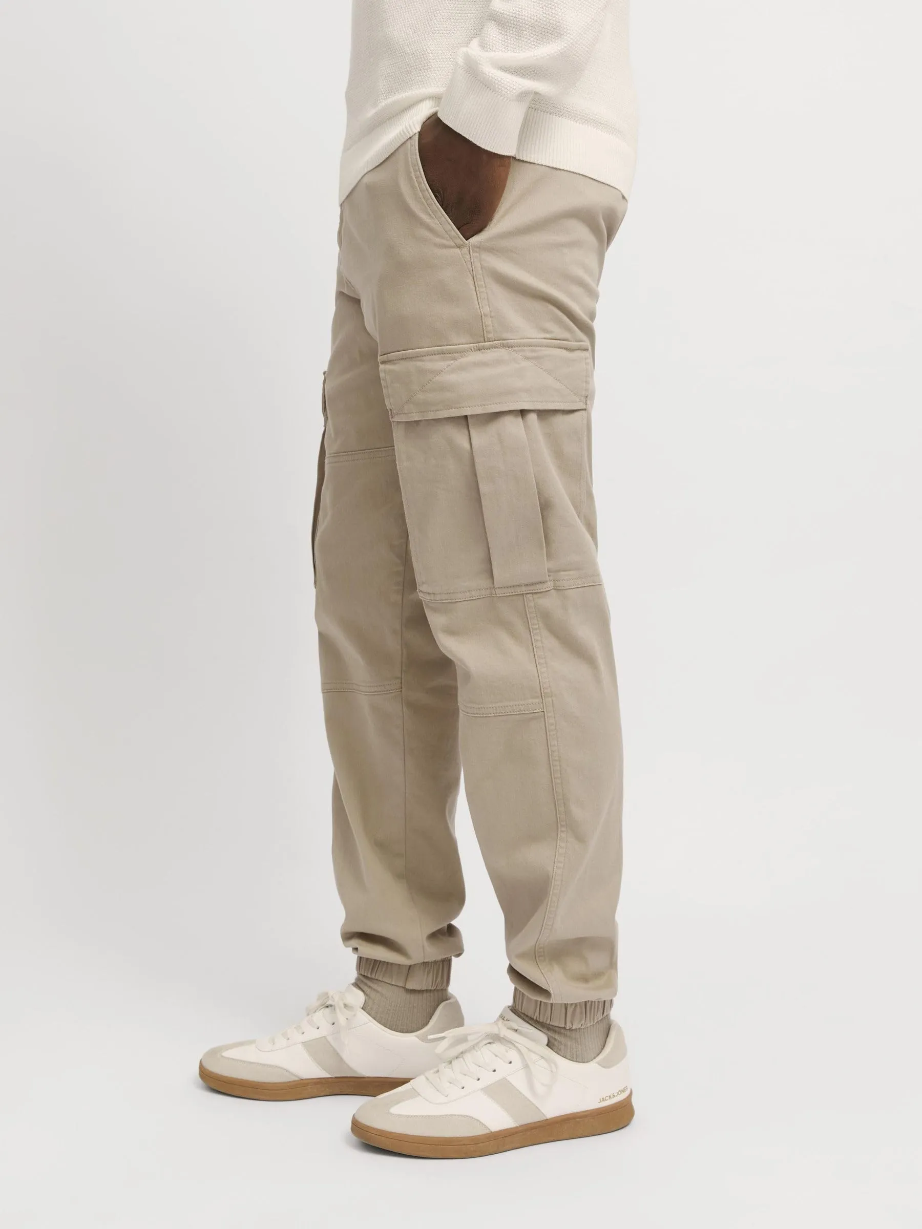Jack & Jones Jjipaul Jjflake Pantaloni Cargo Regular Fit Beige Crockery 31W / 30L - immagine 7