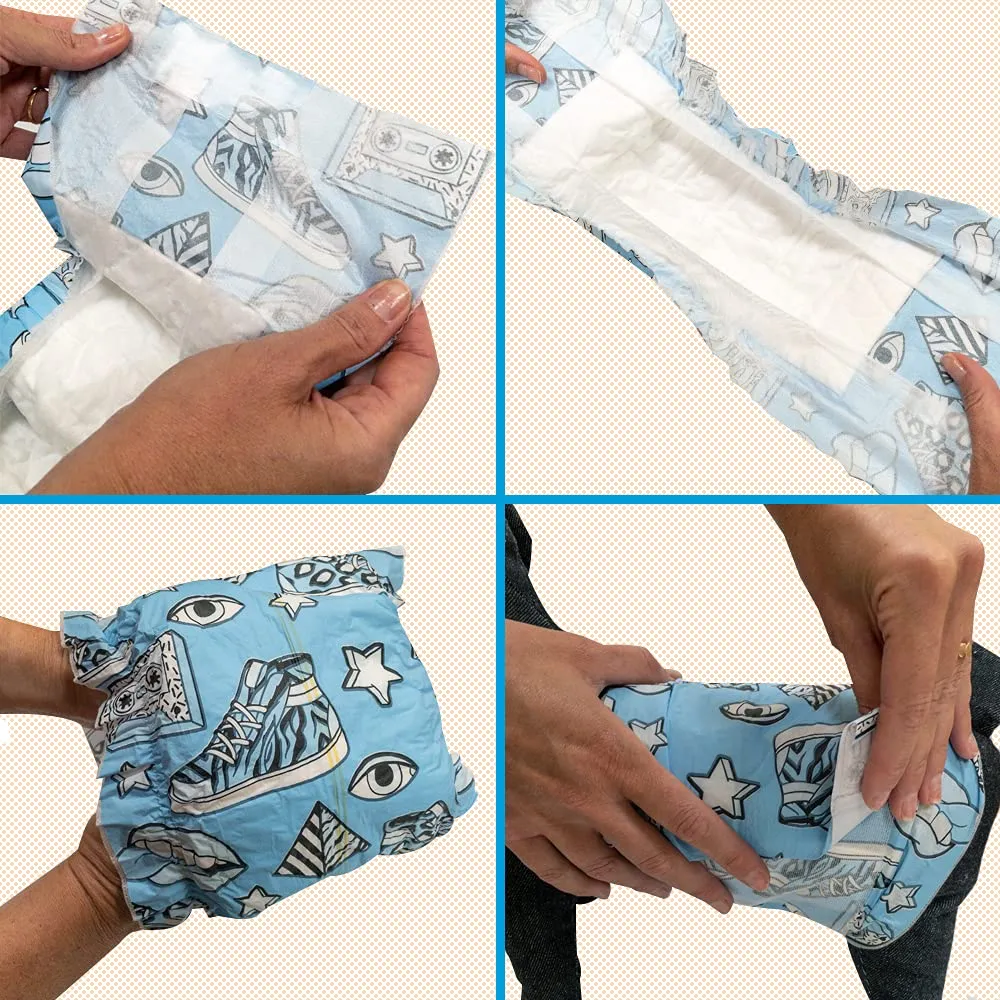 Croci Dog Nappy Pop Fascia Assorbente per cani maschi, Taglia S (30-40 cm), 12 pz - immagine 3