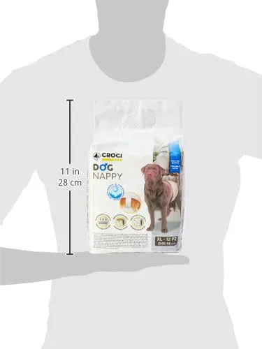 Croci Dog Nappy per cani maschi, Taglia XL (60-85 cm), 12 pz - immagine 3